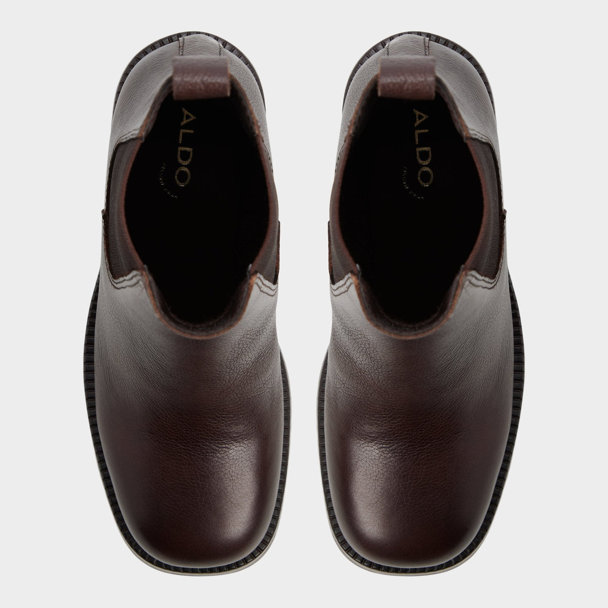 Anneliese in Medium Brown - Chelsea boot, Lug sole | Aldo