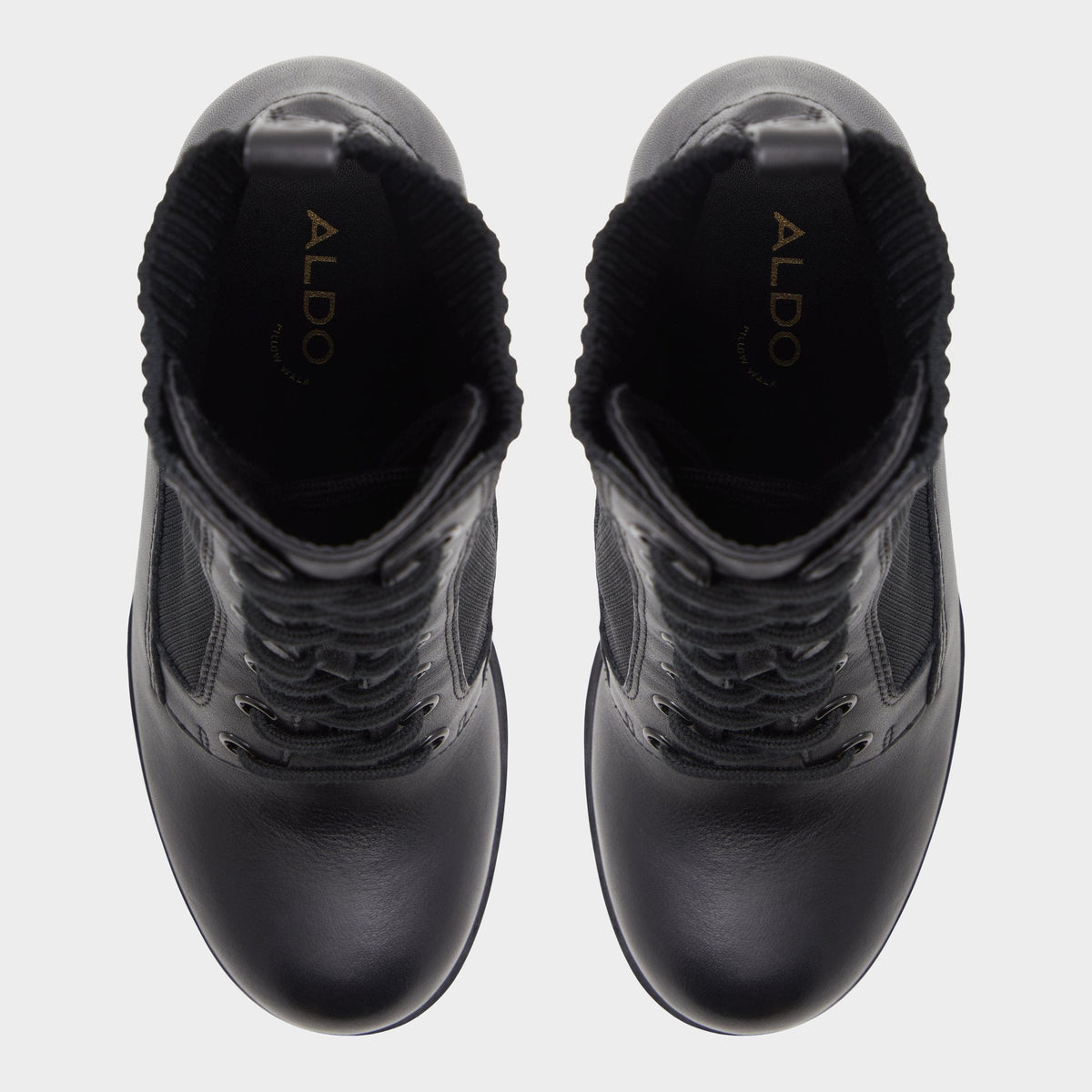 Rebellious Black Women's Combat boots - Combat ankle boot, Lug sole | Aldo