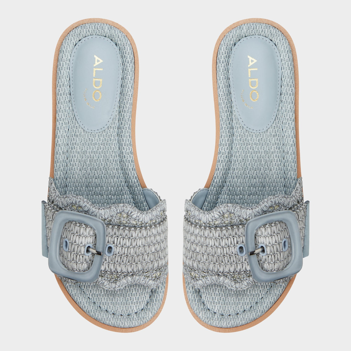 Wavynelly Other Blue Women's Flats - Slide sandal, Platform | Aldo
