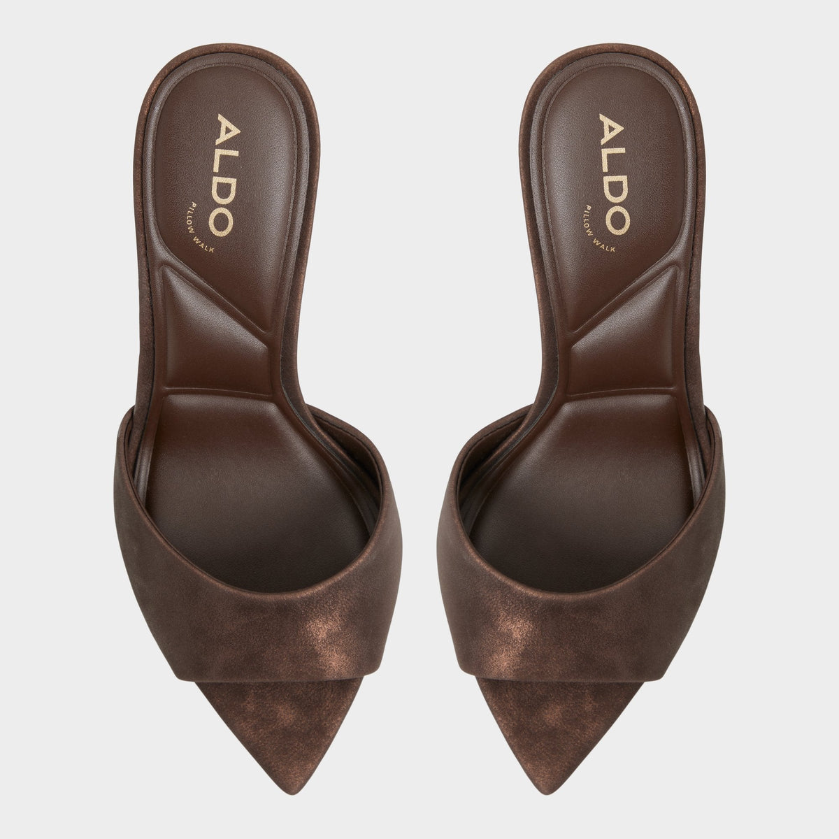 Anniebrilden Dark Brown Women's Mule slides - Heeled mule, Stiletto heel | Aldo