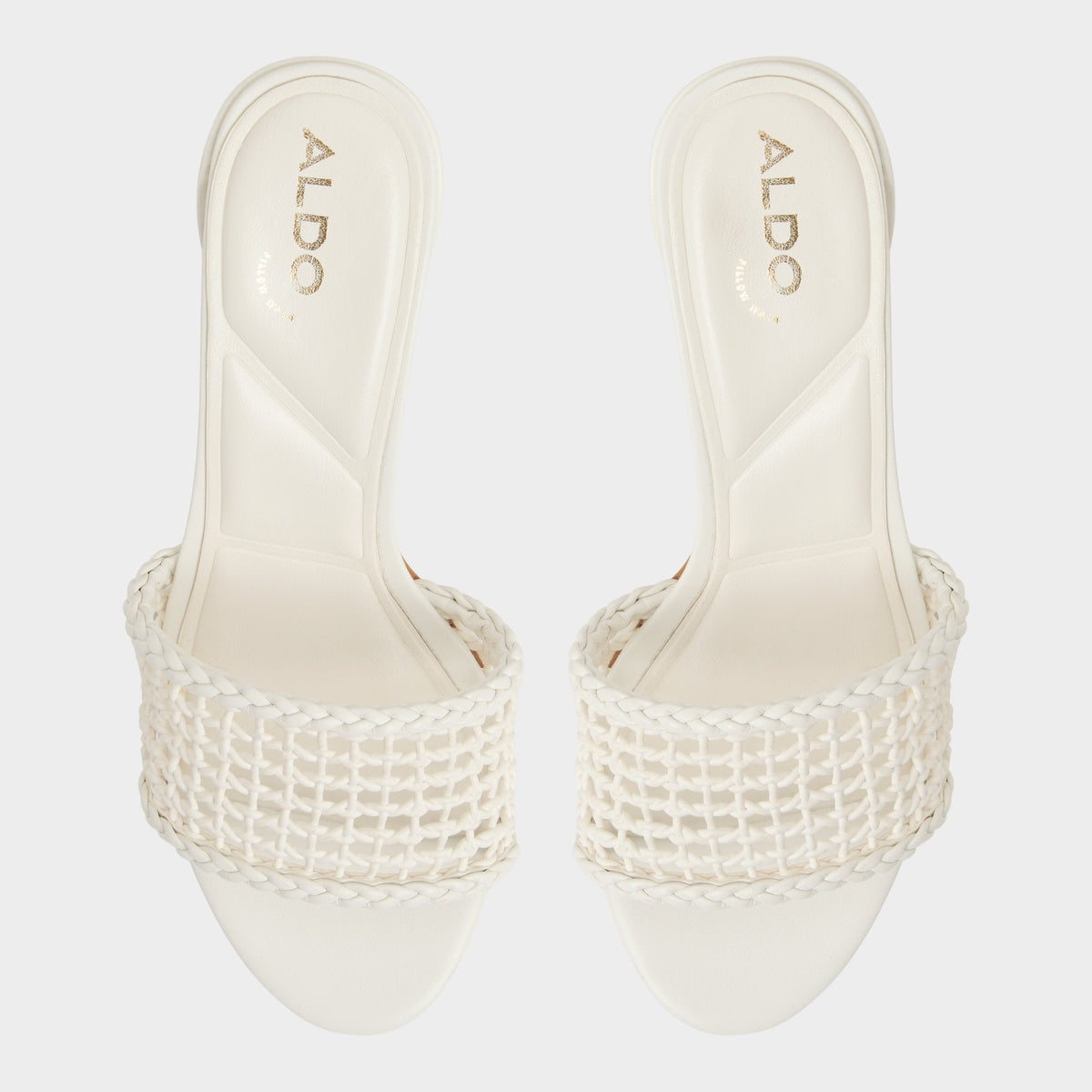 Beachdate White/Bone Women's Block heels - Heeled mule, Block heel | Aldo