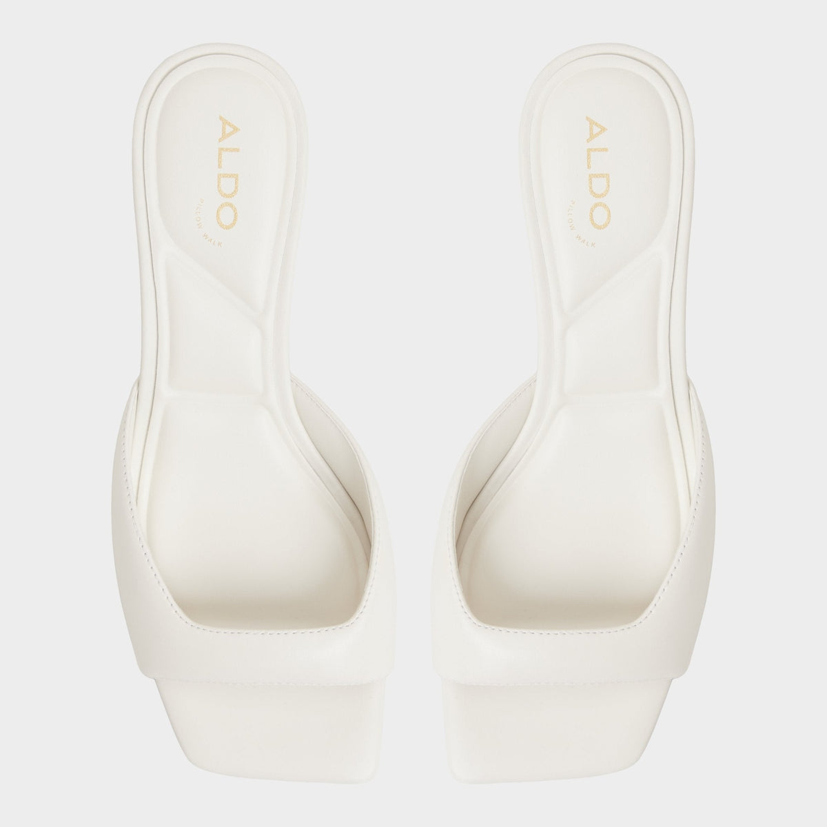 Aneky in White Bone - Heeled mule, Block heel | Aldo