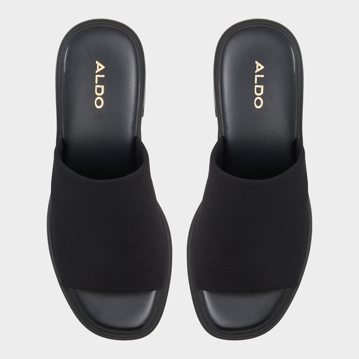 Harrietta Black Women's Wedges - Heeled mule, Block heel | Aldo