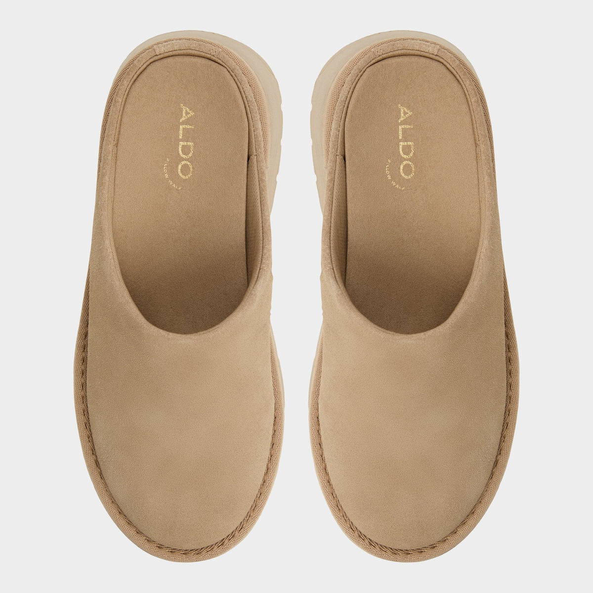 Academia Beige Women's Cold Weather Shoes - Heeled mule, Lug sole | Aldo