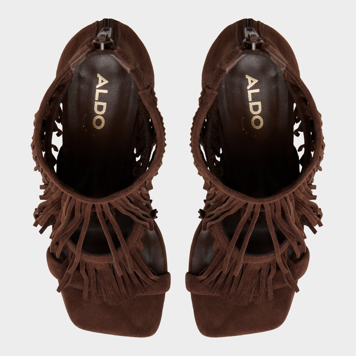 Nahana in Dark Brown - Strappy heeled sandal, Stiletto heel | Aldo