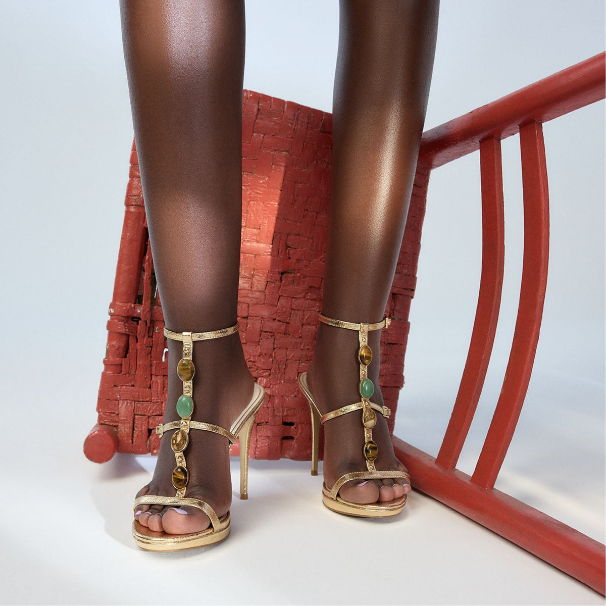 Opalia Gold Women's Strappy sandals - Strappy heeled sandal, Platform | Aldo
