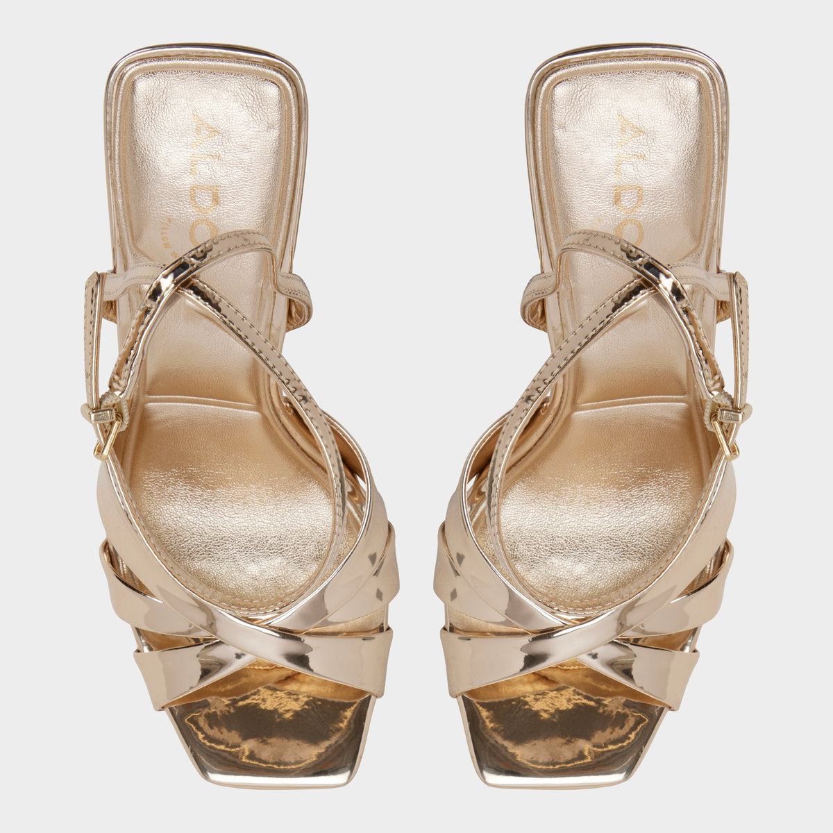 Meteora in Gold - Strappy heeled sandal, Stiletto heel | Aldo