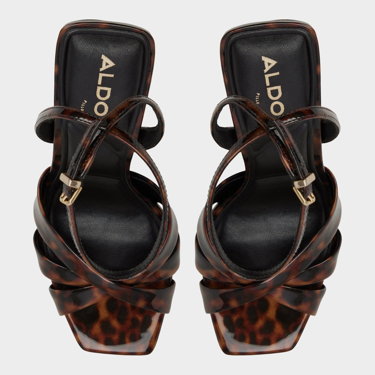 Meteora in Open Brown - Strappy heeled sandal, Stiletto heel | Aldo