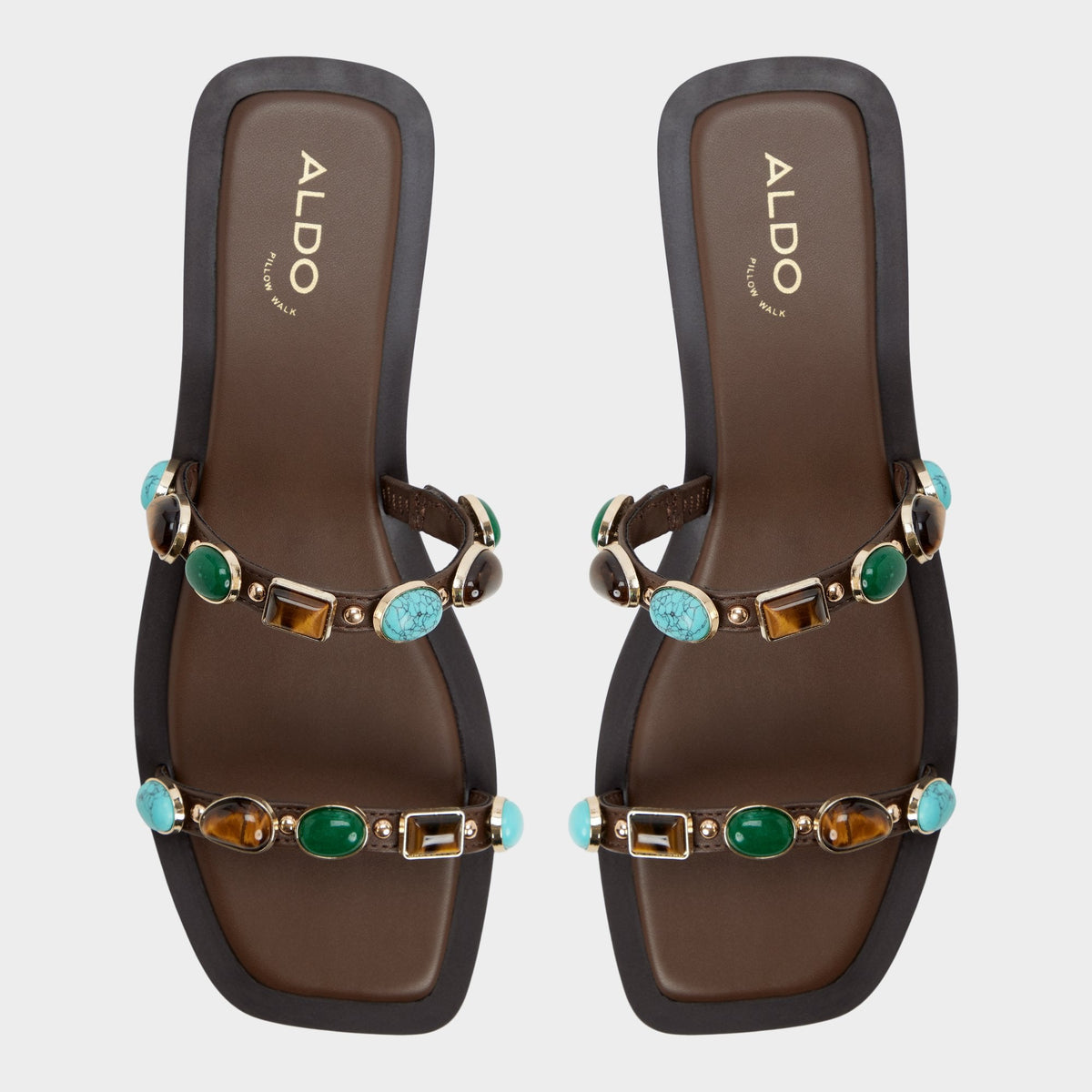Sapphira in Dark Brown 14189967 - Slide sandal | Aldo