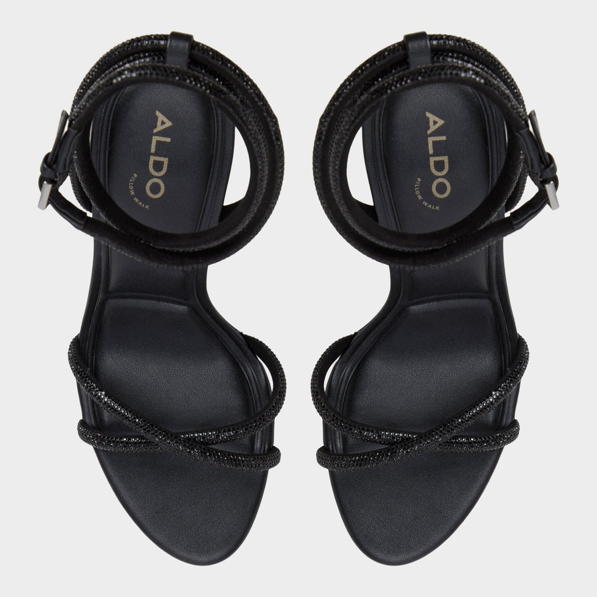 Manaelden Black Women's Strappy sandals - Strappy heeled sandal, Stiletto heel | Aldo