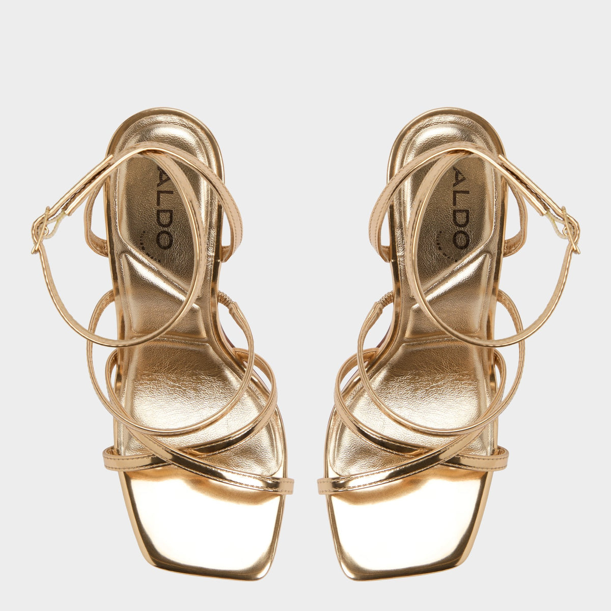 Galoi Gold Women's Iridescent metallics - Strappy heeled sandal | Aldo