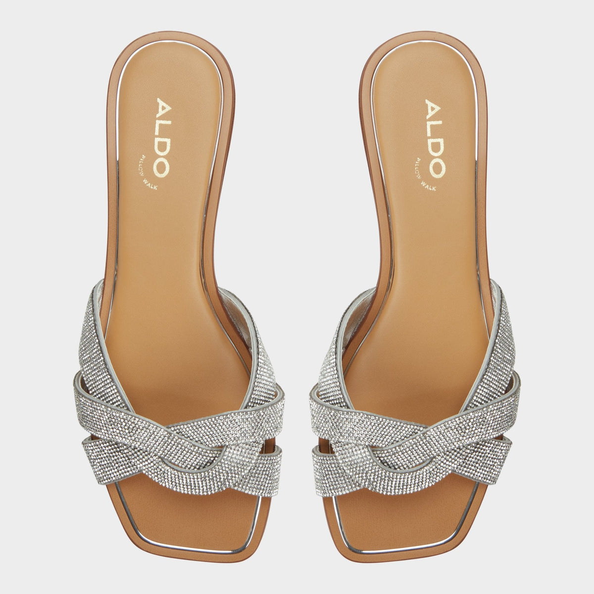 Ormeley Silver Women's Iridescent metallics - Slide sandal | Aldo