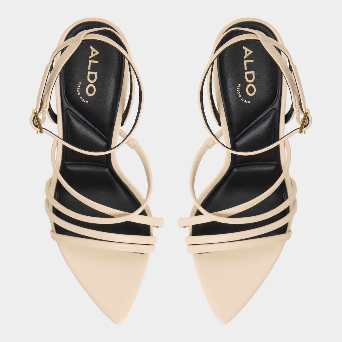 Solania Light Beige Women's Strappy sandals - Heeled sandal, Stiletto heel | Aldo