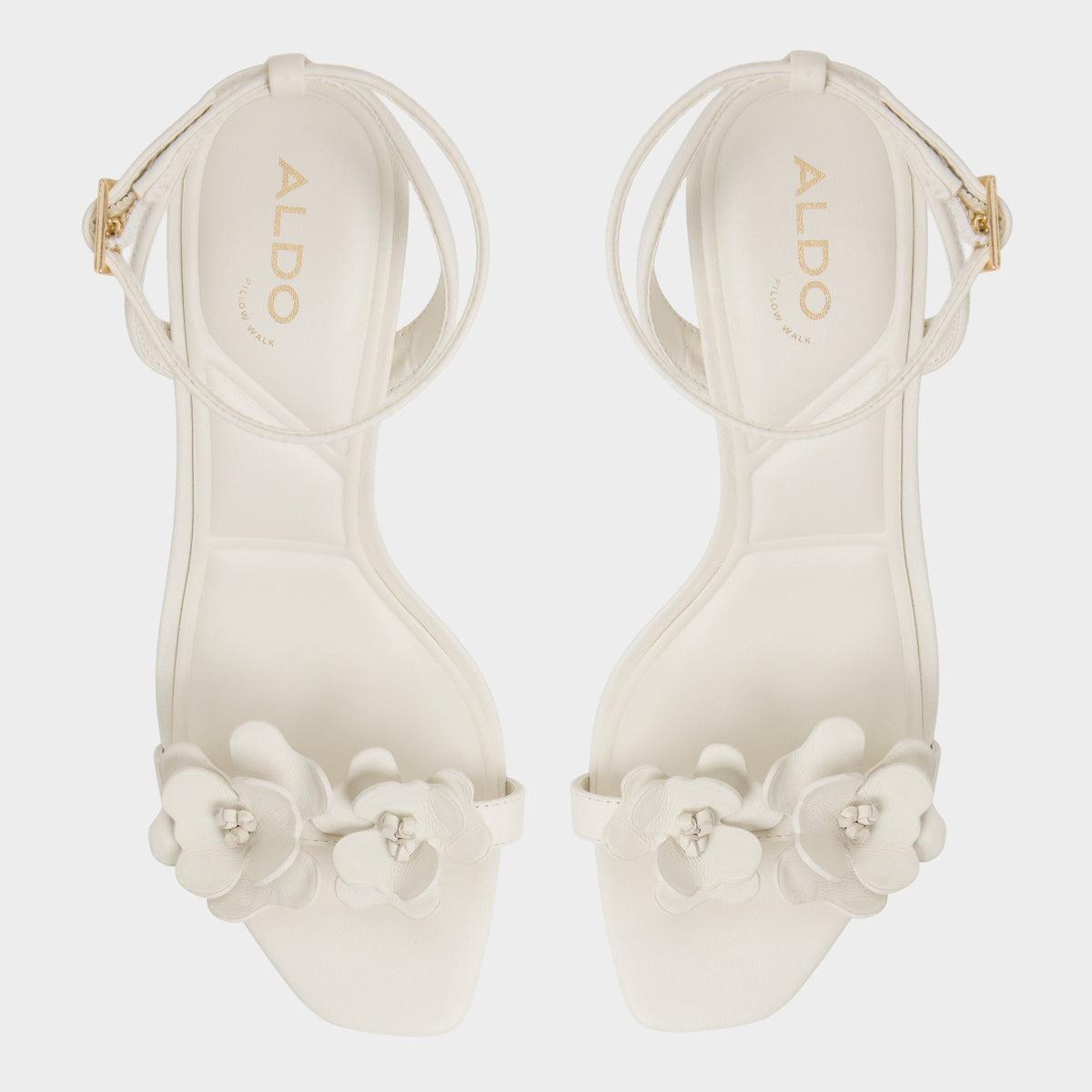 Daisylily White/Bone Women's Heeled sandals - Strappy heeled sandal, Stiletto heel | Aldo