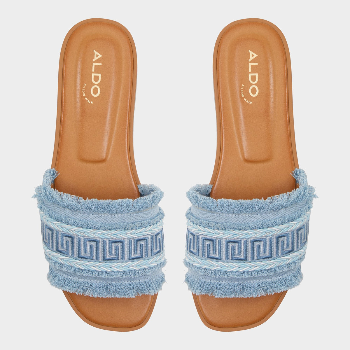 Nalani Medium Blue Women's Flats - Slide sandal | Aldo