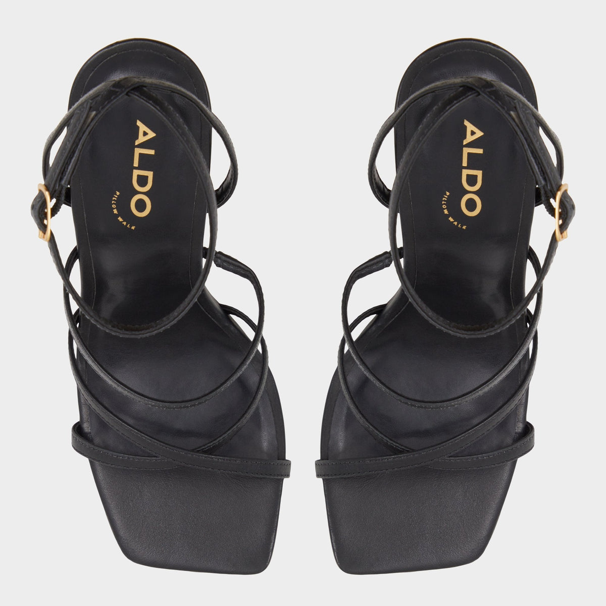 Galoi Black Women's Strappy sandals - Strappy heeled sandal | Aldo