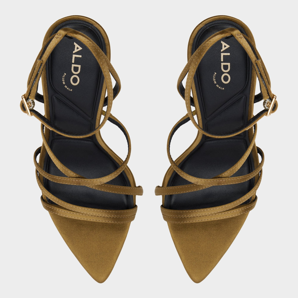 Solania Other Green Women's Strappy sandals - Strappy heeled sandal, Stiletto heel | Aldo