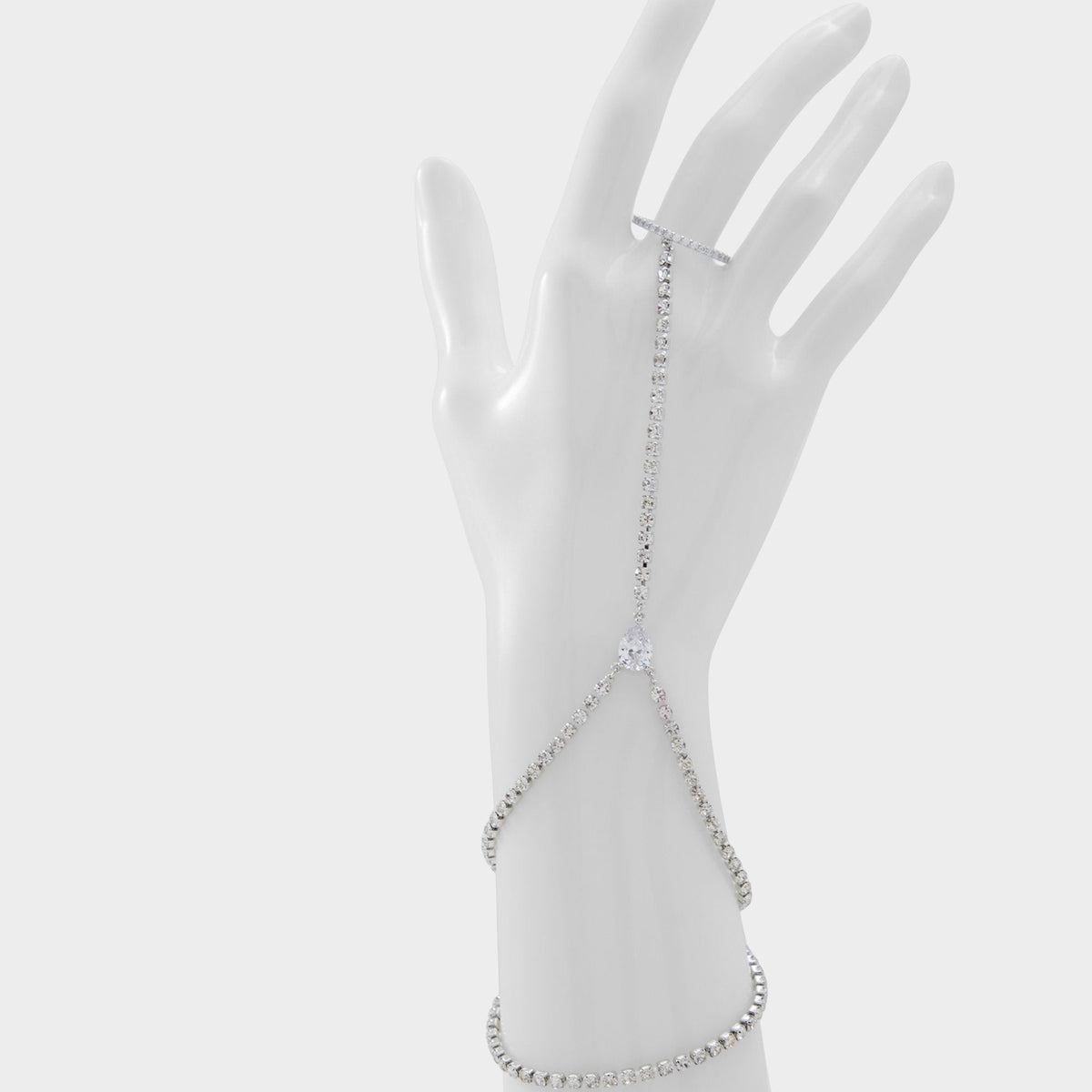 Unenda Silver/Clear Multi Women's Bracelets - Hand chain | Aldo