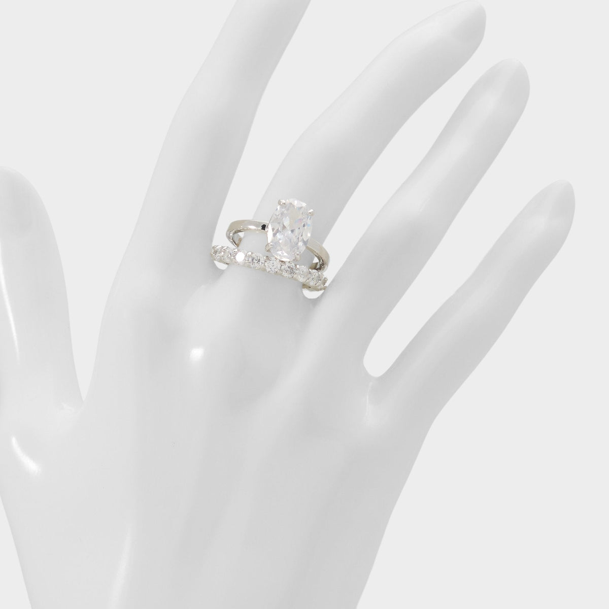 Ovalsparkles in Silver Clear Multi - Ring | Aldo