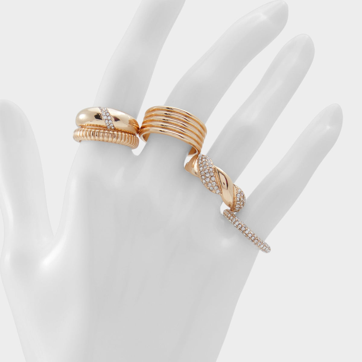 Lovelanguage Gold/Clear Multi Women's Rings - Ring | Aldo