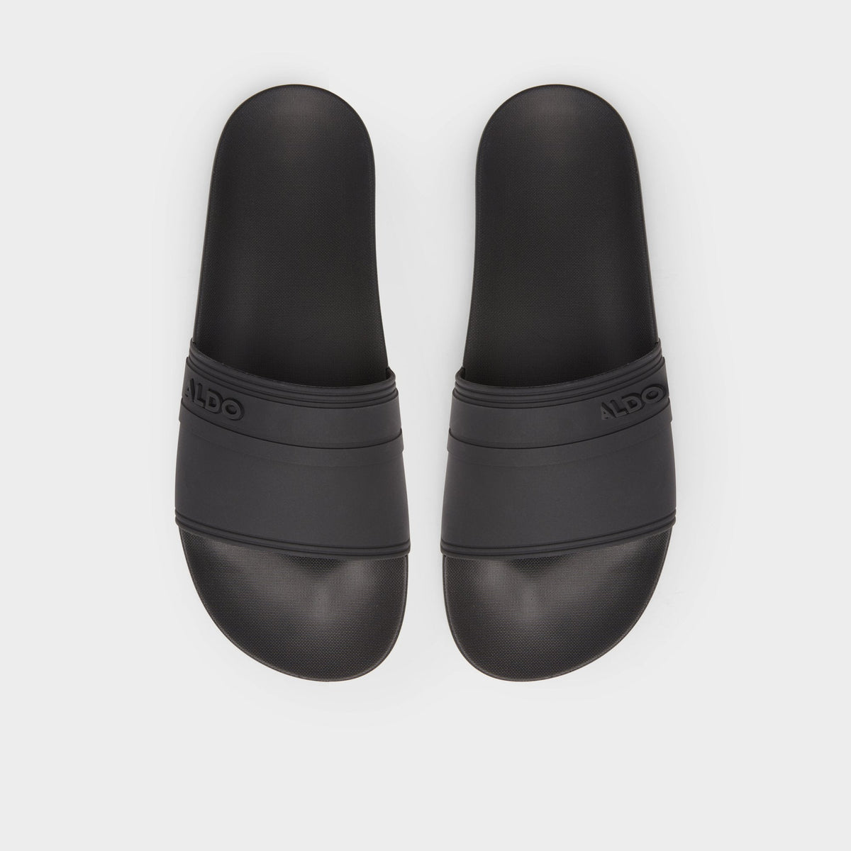 Dinmore Black Synthetic Rubber Men's Slides - Slide sandal | Aldo