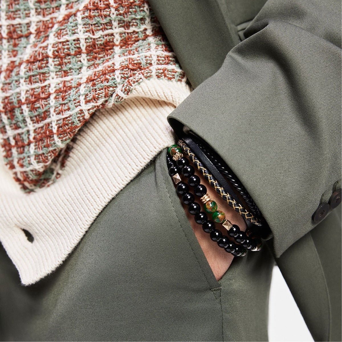 Alderbrae Dark Green Men's Jewelry - Bracelet | Aldo
