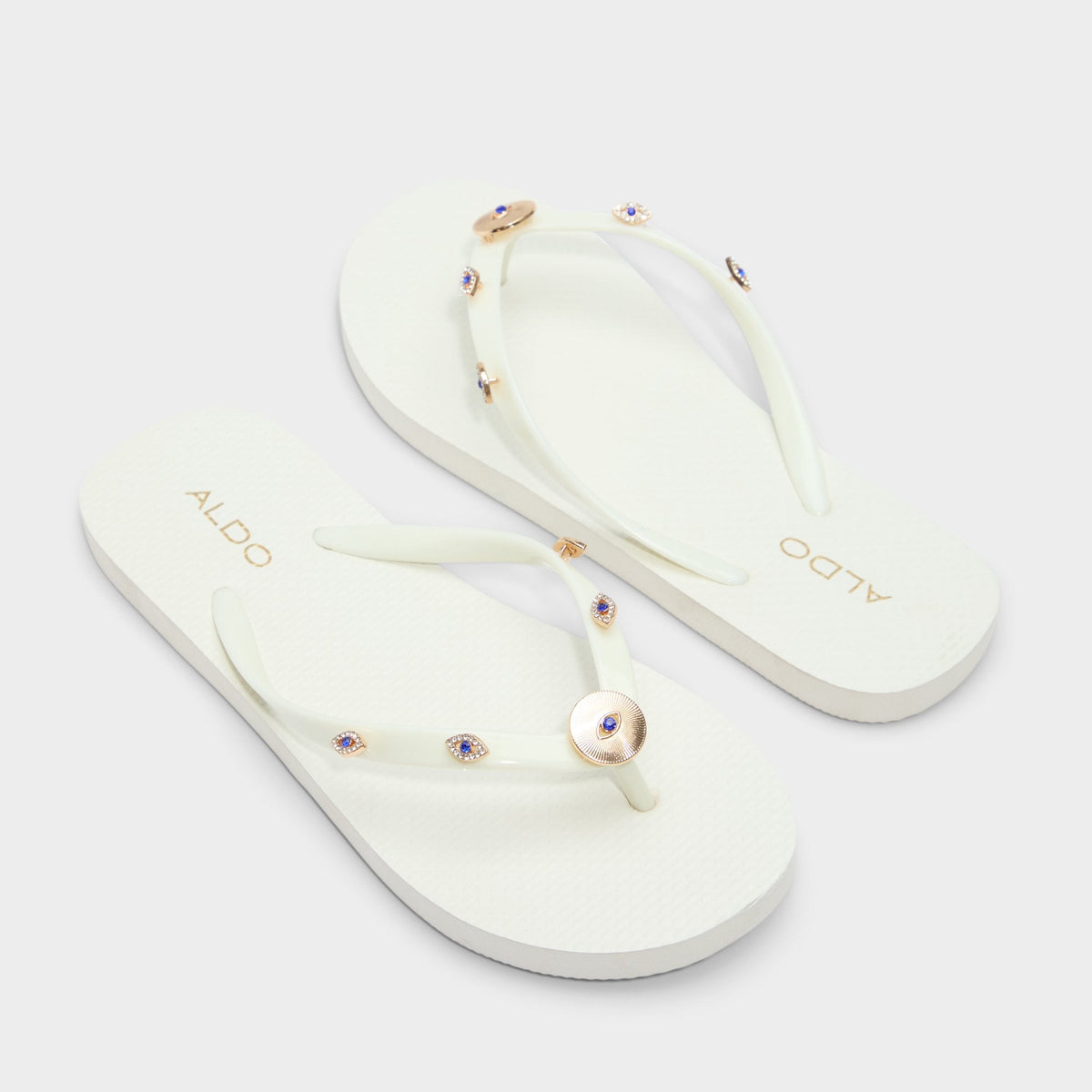 Edajan Black/Gold Multi Women's Jelly Sandals & Flip Flops - Flip flop | Aldo
