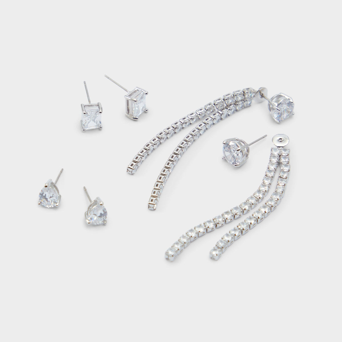 Javenalia Silver/Clear Multi Women's Earrings - Earrings | Aldo