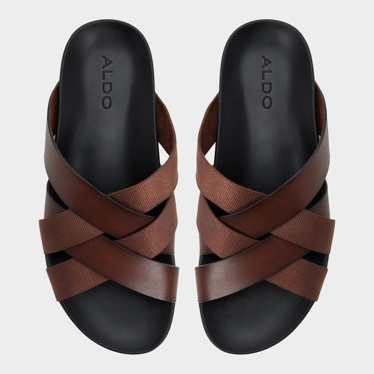 Florian in Dark Brown - Slide sandal | Aldo