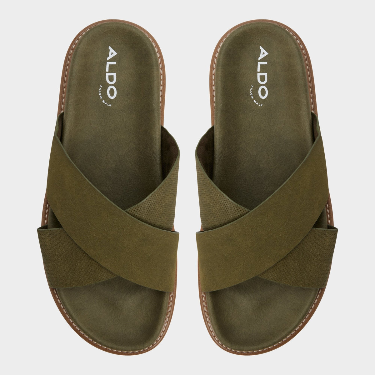 Marrin in Olive - Slide sandal | Aldo