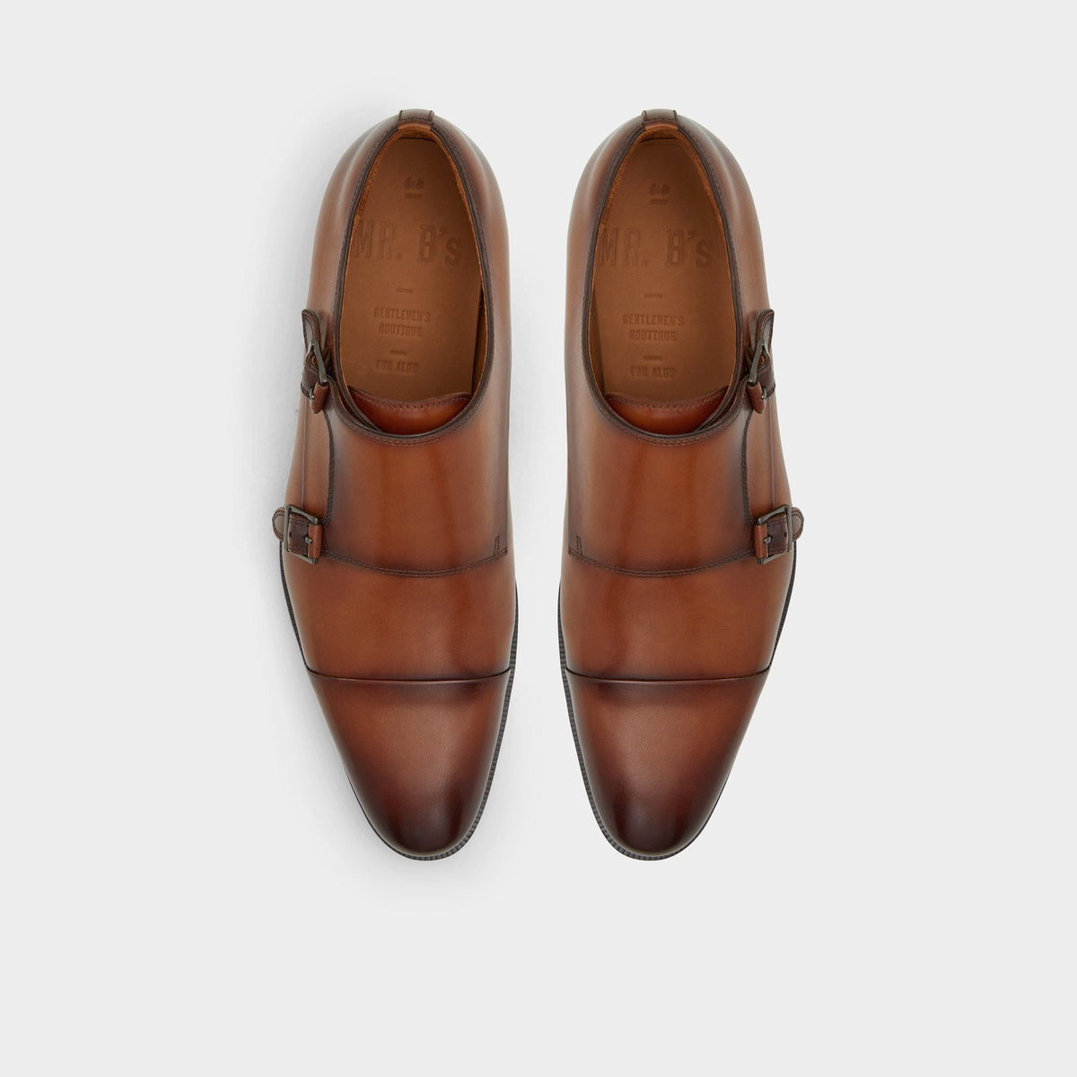 Axwell Cognac Men's Dress Shoes - Monkstrap loafer | Aldo