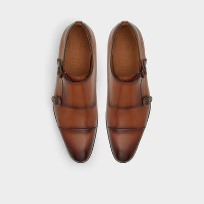 Axwell Cognac Men's Dress Shoes - Monkstrap loafer | Aldo