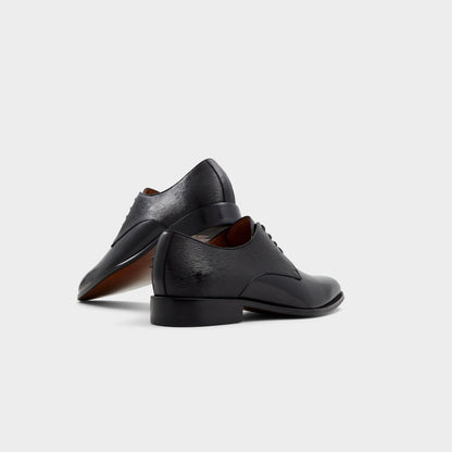 Halbart Black Leather Embossed Men's Oxfords & Lace-ups - Oxford shoe | Aldo
