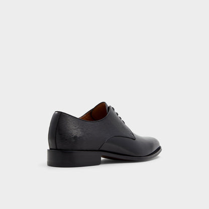Halbart Black Leather Embossed Men's Oxfords & Lace-ups - Oxford shoe | Aldo
