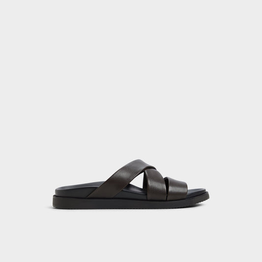Kairo Dark Brown Men's Sandals & Slides - Slide sandal | Aldo