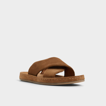 Steele Light Brown Men's Sandals & Slides - Slide sandal | Aldo