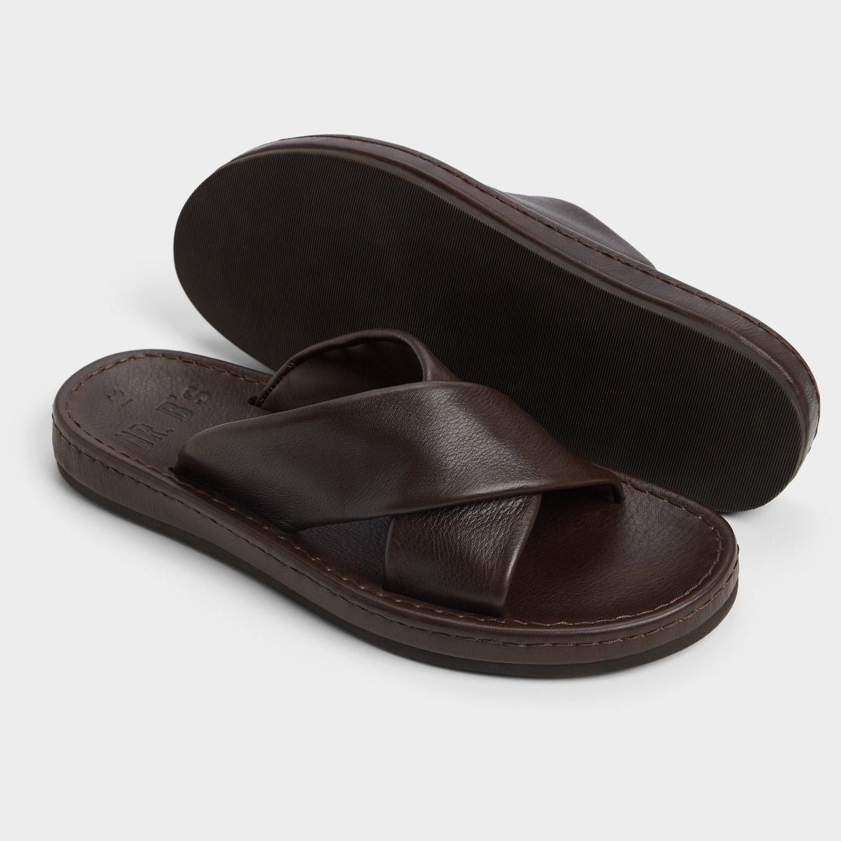 Steele Dark Brown Men's Sandals & Slides - Slide sandal | Aldo