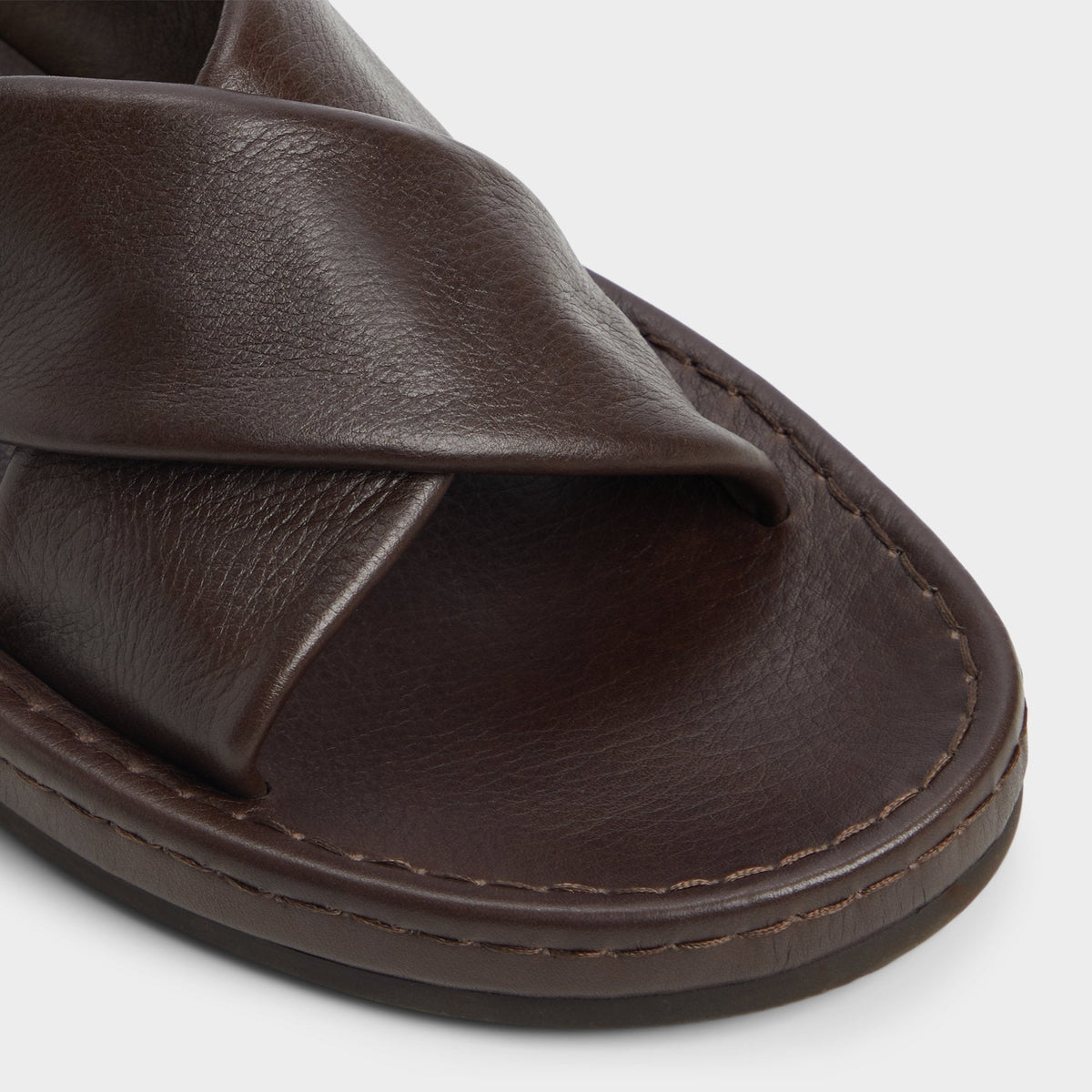 Steele Dark Brown Men's Sandals & Slides - Slide sandal | Aldo