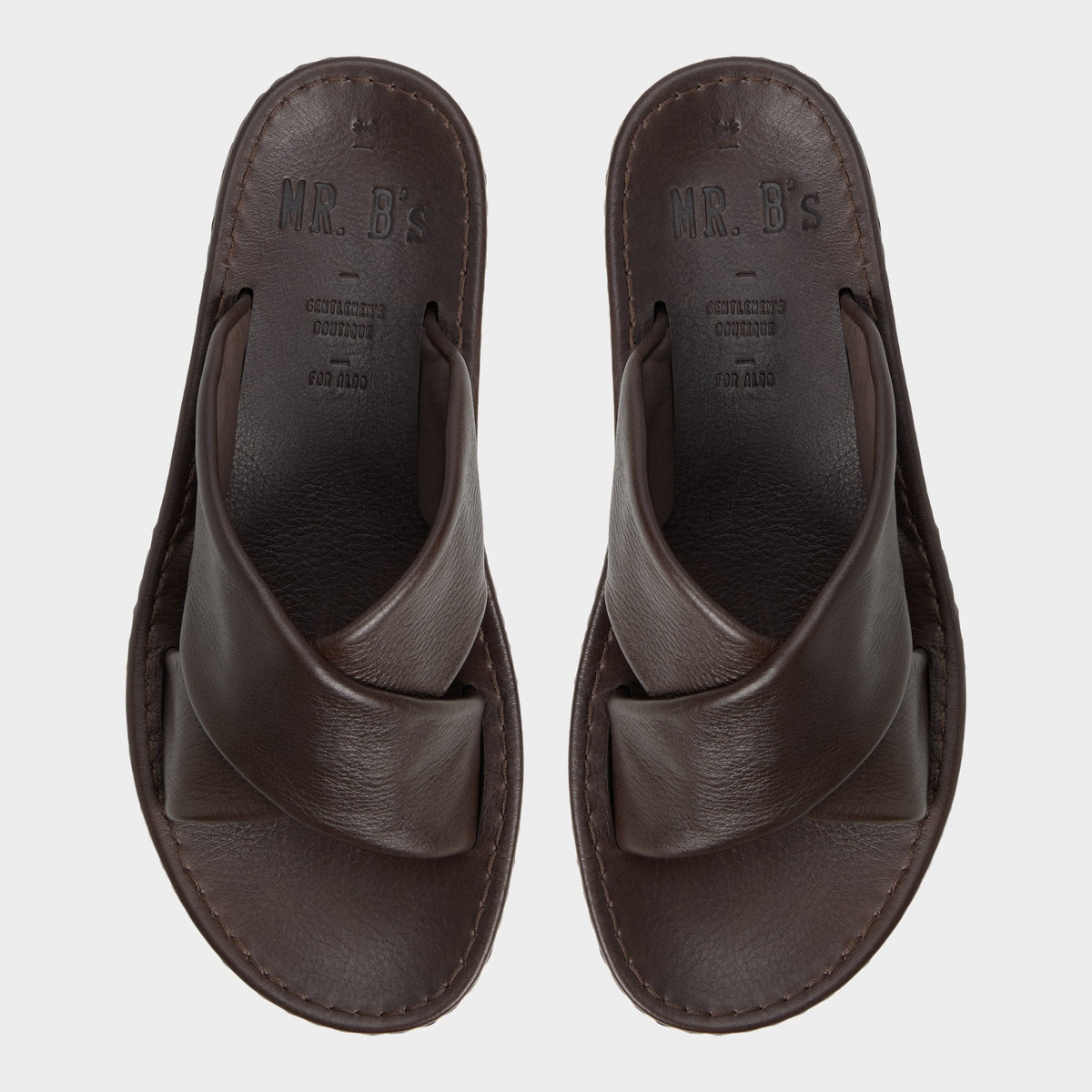 Steele Dark Brown Men's Sandals & Slides - Slide sandal | Aldo