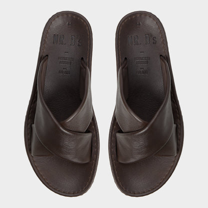 Steele Dark Brown Men's Sandals & Slides - Slide sandal | Aldo
