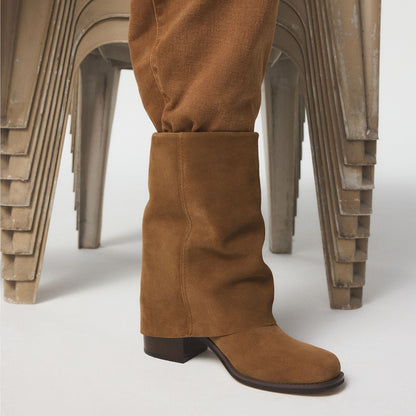 Nolya in Medium Brown - Ankle boot, Block heel | Aldo