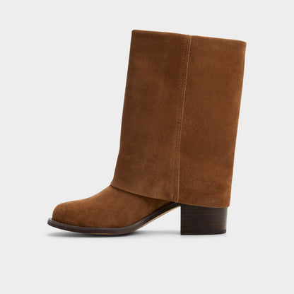 Nolya in Medium Brown - Ankle boot, Block heel | Aldo