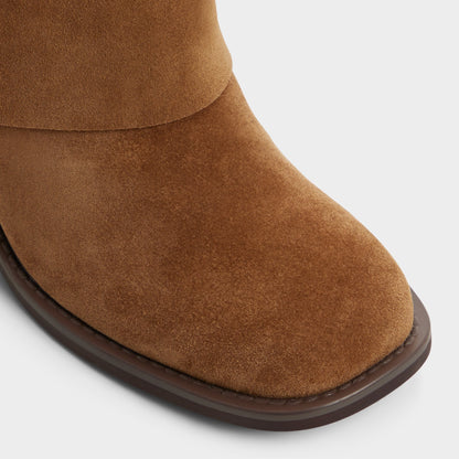 Nolya in Medium Brown - Ankle boot, Block heel | Aldo