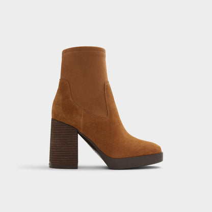 Voss Dark Brown Women's Casual boots - Ankle boot, Block heel | Aldo