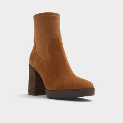 Voss Dark Brown Women's Casual boots - Ankle boot, Block heel | Aldo
