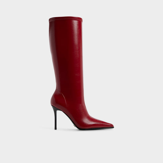 Re in Emily Medium Red - Knee-high boot, Stiletto heel | Aldo