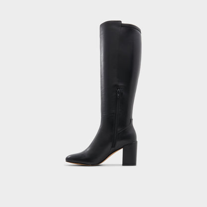 Satori Black/Black Women's Tall Boots - Knee-high boot, Block heel | Aldo