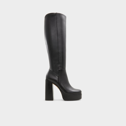 Albie Black Women's Tall Boots - Knee-high boot, Platform | Aldo