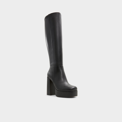 Albie Black Women's Tall Boots - Knee-high boot, Platform | Aldo