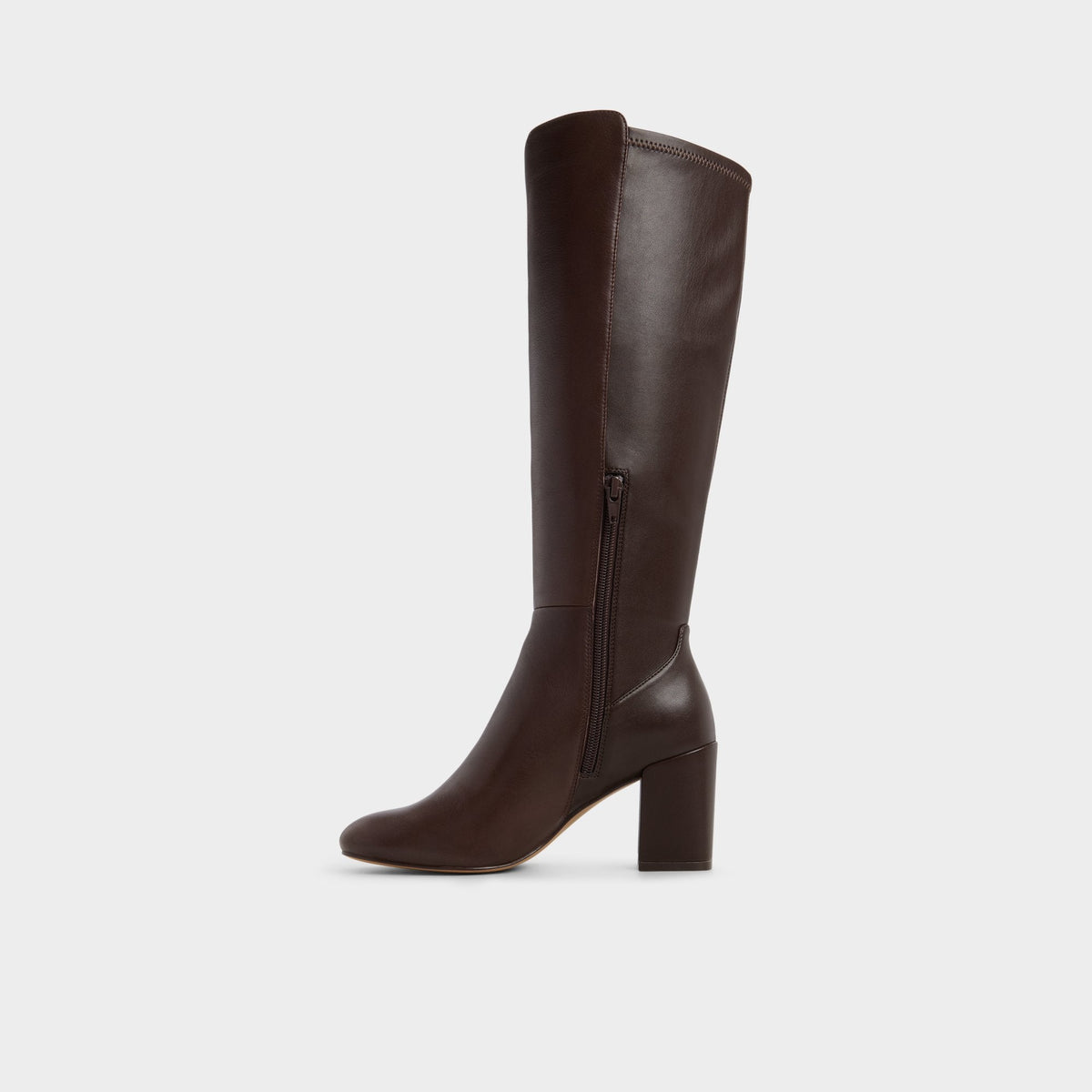 Satori Brown Overflow Women's Tall Boots - Knee-high boot, Block heel | Aldo